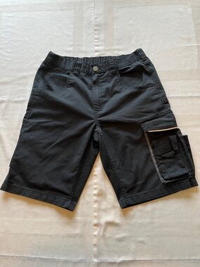Men's Black Cargo Shorts with Multi Utility Pocket